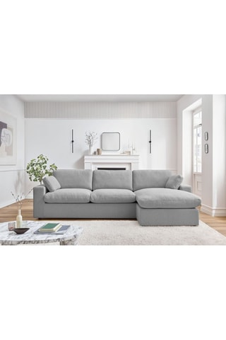 Hoekzetel Links/Rechts Belair - 
Lichtgrijs