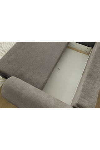 Hoekslaapzetel Links Lucien - Taupe - Slaapoppervlak 250 x 150 cm
