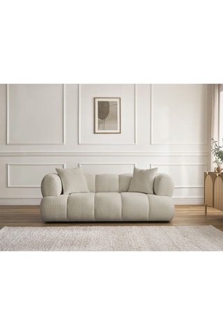 Zetel Pamira - Beige - 2 Zitplaatsen - Stof