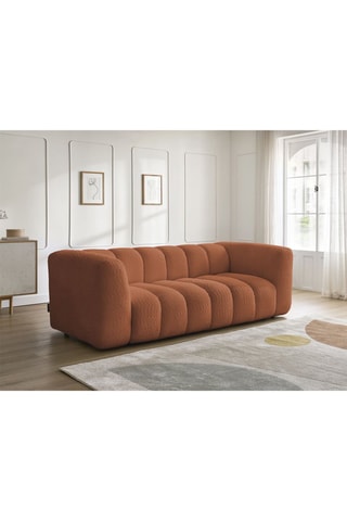 Zetel Talia - Oranje - 3 Zitplaatsen - Stof