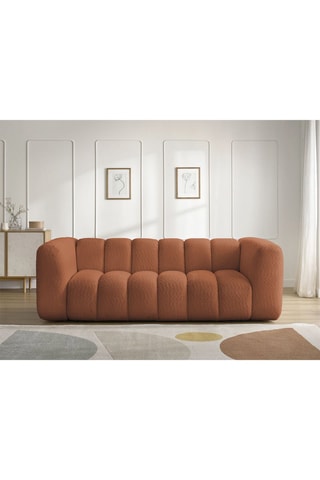 Zetel Talia - Oranje - 3 Zitplaatsen - Stof