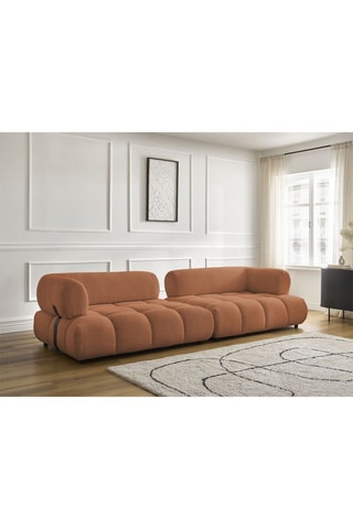 Zetel Alya - Oranje - 4 Zitplaatsen - Stof