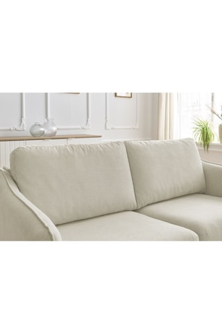 Slaapzetel Lenny - Beige - Slaapoppervlak 133 x 195 cm