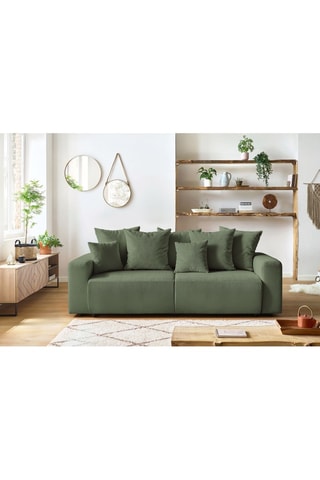 Slaapzetel Envy - Groen - Slaapoppervlak 152 x 190 cm