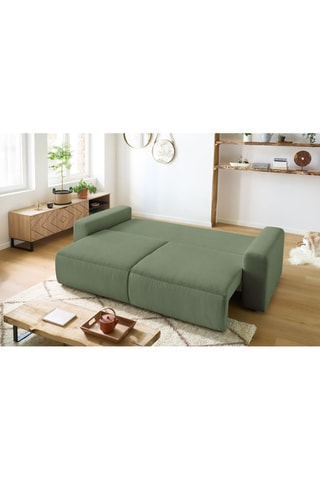 Slaapzetel Envy - Groen - Slaapoppervlak 152 x 190 cm