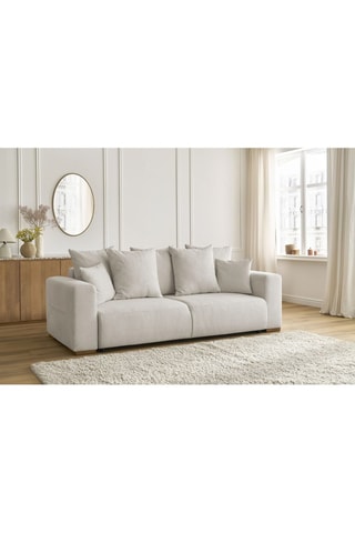 Slaapzetel Sidonie - Beige - Slaapoppervlak 152 x 190 cm