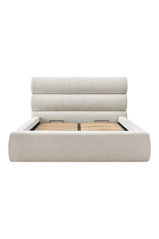 Lit-coffre avec sommier en bois Jagna