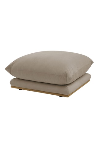 Pouf Ernest – Taupe - En tissu doux