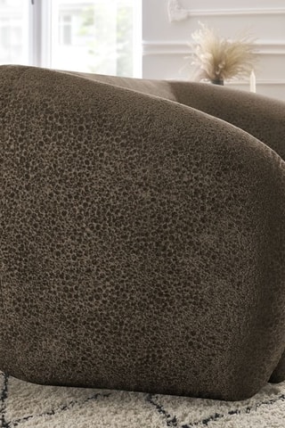 Canapé Celine – Marron - 2 places - En tissu texturé doux au toucher