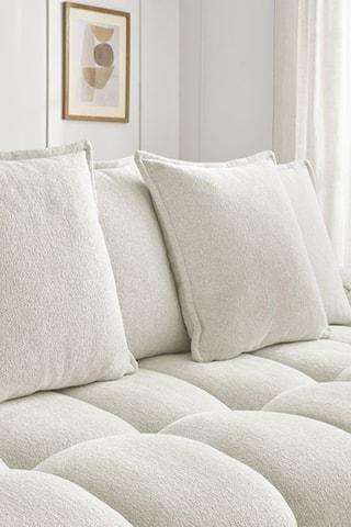 Canapé convertible Everest - Beige - 3 places - Couchage 197 x 153 cm - En tissu chiné doux