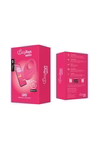 Anel peniano vibratório Leo - Rosa - 3 cm