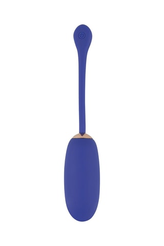Ovo vibratório com telecomandado - 8 cm - Azul