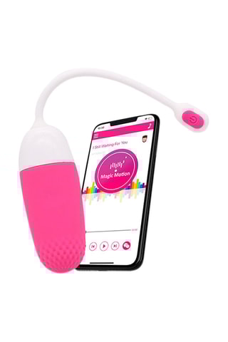 Ovo vibratório Vini Fúcsia e branco