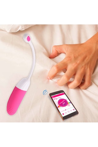 Ovo vibratório Vini Fúcsia e branco