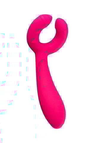 Vibrador Deluxe para casal Rosa - 18 cm