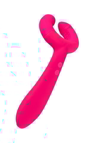 Vibrador Deluxe para casal Rosa - 18 cm