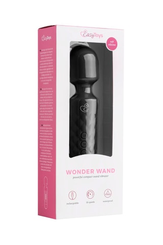 Mini vibrador Wand Vibrator Preto - 20 cm