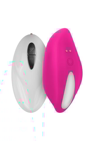 Mini vibrador com comando 
Rosa - 8 cm