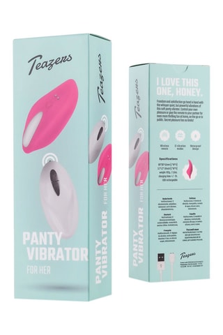 Mini vibrador com comando 
Rosa - 8 cm