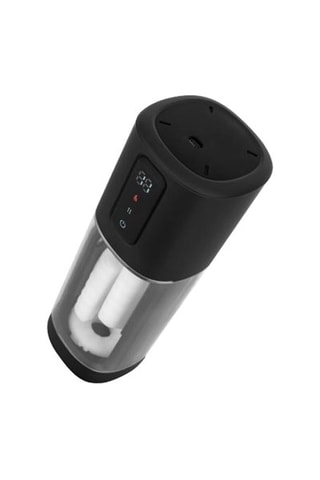 Masturbador vibratório CX11 - Preto - 12,5 cm