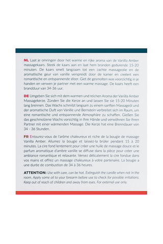 Vela de massagem Baunilha - 200 g