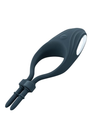 Anel peniano vibratório Boners Adjustable Cockring. Azul