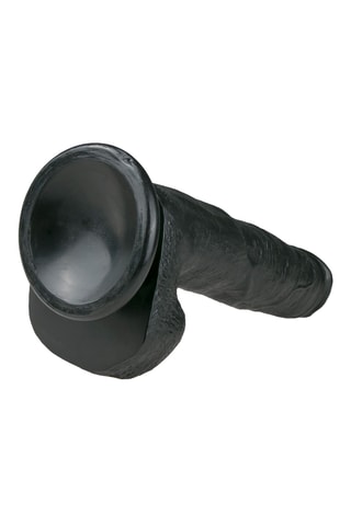 Dildo realista - Preto - 22,5 cm