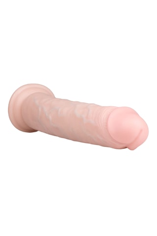 Dildo realista com ventosa - Bege - 28,5 cm