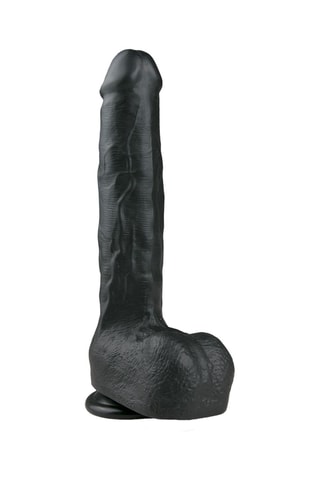 Dildo realista - Preto - 29,5 cm
