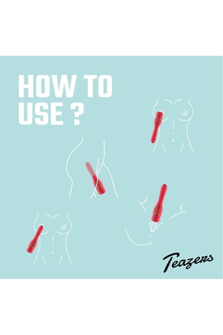 Vibrador estimulador clitoridiano Teazers - Vermelho