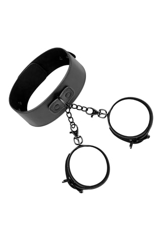 Algemas e colar - Preto