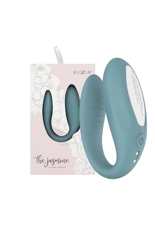 Vibrador em C-shape Bloom Jasmine - Verde - 9,2 cm
