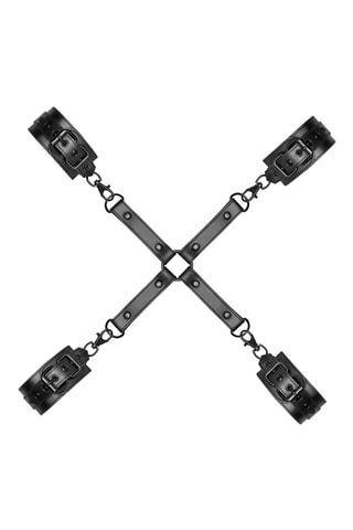 Algemas para mãos e tornozelos - Preto