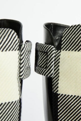 Bottes en cuir et laine - Noir