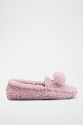 Mocassins en laine - Rose