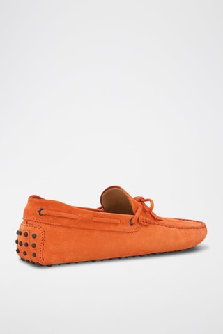 Mocassins en cuir - Orange