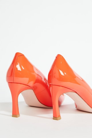 Escarpins en cuir verni - Orange