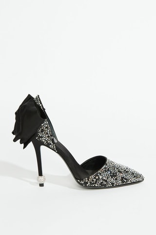 Escarpins en soie - Noir