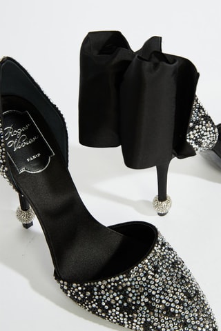 Escarpins en soie - Noir