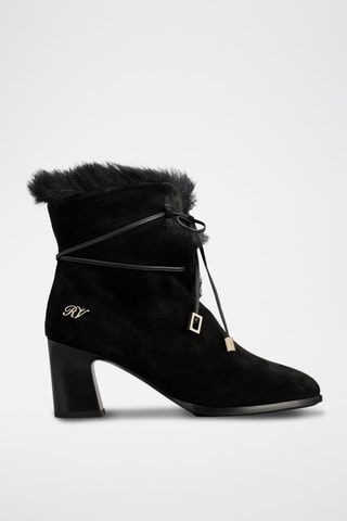 Bottines en cuir - Noir