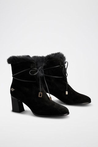 Bottines en cuir - Noir