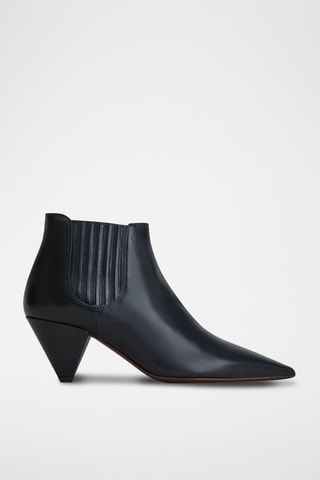 Bottines en cuir - Noir