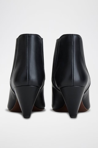 Bottines en cuir - Noir