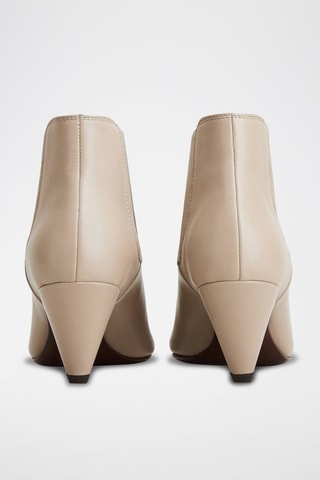 Bottines en cuir - Beige