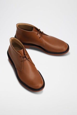 Boots en cuir - Marron