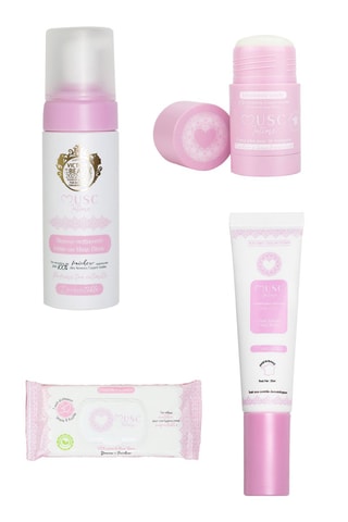 Musc Intime L'irrésistible - White Musk, mousse intime au musc blanc, 30 lingettes intimes au musc blanc et déodorant