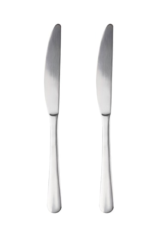 2 facas em aço inoxidável