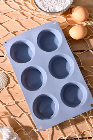 Forma em silicone - 6 muffins.