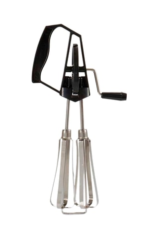 Batedor manual de duas hastes com manivela - 25 cm