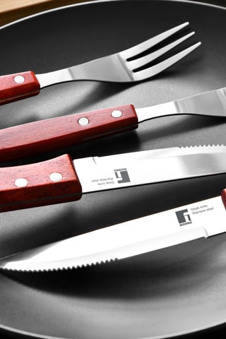 4 garfos em aço inoxidável